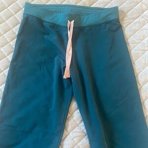 FIGS — size Medium Livingston scrubs pants — Caribbean Blue